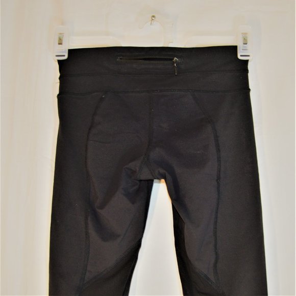 LULULEMON ATHLETICA LEGGINGS PACE RIVAL CROPS SZ 4 - Picture 4 of 9